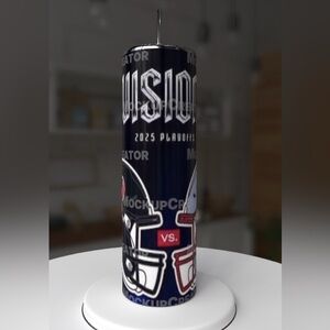 NFL Seahawks VS. Patriot’s Divisional playoffs 20 oz stainless steel tumbler,NWT